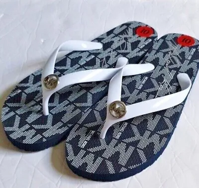 Michael Kors Women’s MK Logo Flip Flops Sandals Size 7 8 9 10 11 Designer Logo • $29.68