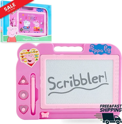 £11.99 • Buy PeppaPig Magnetic Drawing Board Kids Magic Scribbler  Learning Toy
