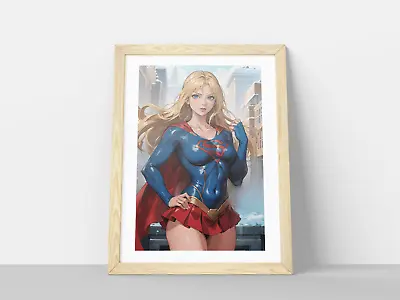 Supergirl Marvel DC Comic Superhero Wall Poster Print A4 -Frame NOT Included • £5.99