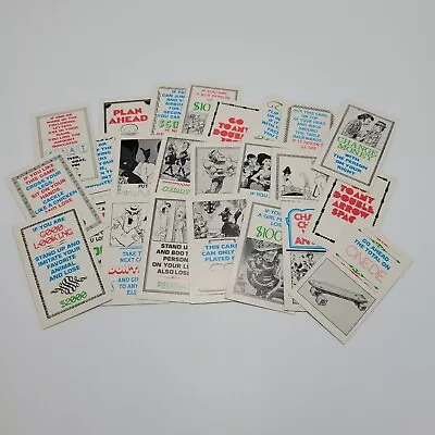 VTG The Mad Magazine Board Game 24 CARDS Lot Parts Pieces Alfred E Neuman 1979 • $9.34