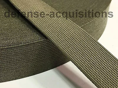 Military Elastic Webbing 1 INCH MIL-W-5664 RANGER GREEN MilSpec - Per Yard • $1.89