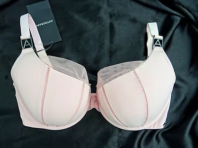 M & S Autograph Luxe Essentials  Wired Balcony Bra Padded Pink Marks Spencer • £11.99