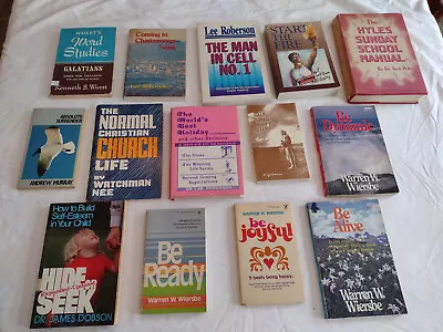 Lot Of Vintage Religious Titles - Hardback And Paperbacks Mixed • $20