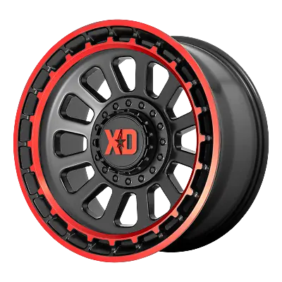 1 20 Inch Black Red Wheel Rim FOR Jeep Wrangler  XD Series XD856 20x10  5x5 Lug • $465