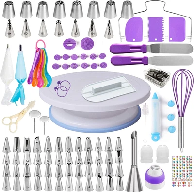 £30.42 • Buy Cake Decorating Kit,137pcs Cake Decorating Supplies With Cake Turntable For Tips
