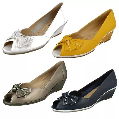 Ladies Van Dal Wedge Peep Toe Shoes - Florida II • £80