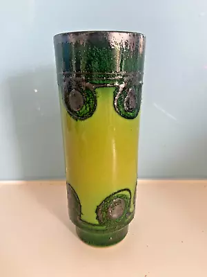 Vintage Maybe Keramik West Germany Vase Green Fat Lava • £8