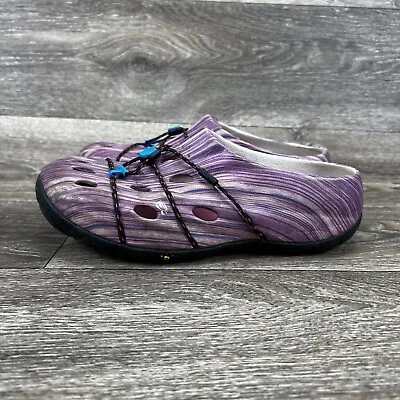 Mion By Keen Pink Wooden Wave Slip On Casual Rugged Multi Purpose Clogs Womens 6 • $29.97