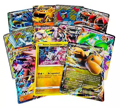 5 OVERSIZED JUMBO POKEMON CARDS IN TOP LOADERS! EX GX V VMax Legendary Full Art • $21.95