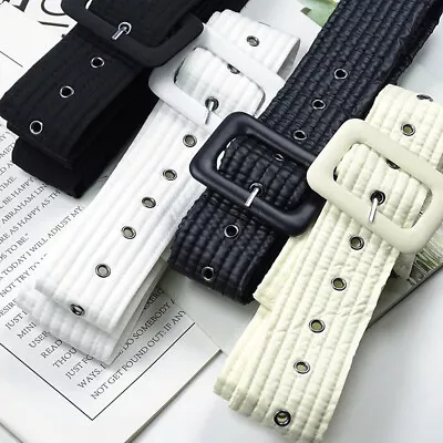 Women Belt With Buckle Quilted Fabric Waistband For Winter Coat Decor 4.5X160cm • £16.79