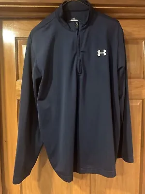 Men’s Large Navy Blue Under Armour Warm Up Suit - Preowned • $20