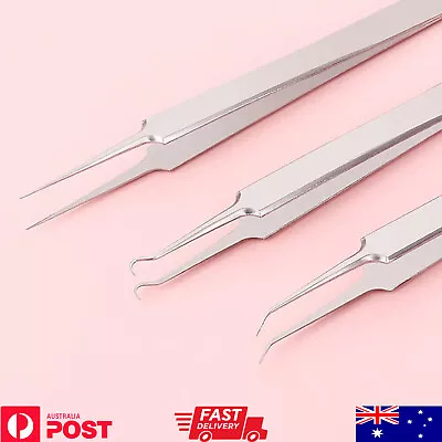 $3.89 • Buy Curved Blackhead Acne Clip Needle Tweezers Pimple Popper Extractor Remover AU
