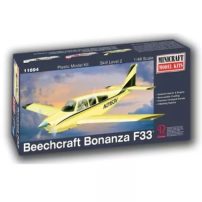 Minicraft Beechcraft Bonanza F-33 1/48 Scale Model - 11694 • $51.38