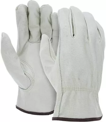 Heavy Duty Durable Cowhide Leather Drivers Work Gloves (PPE) ALL SIZES • $47.90