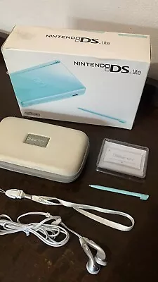 Boxed Nintendo DS Lite Console Ice Blue + Starter Pack • $179.95