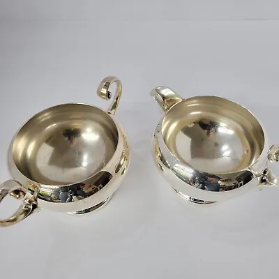 Vintage Bristol Silver By Poole Creamer And Sugar Bowl Set #39 EPCA • $13.96