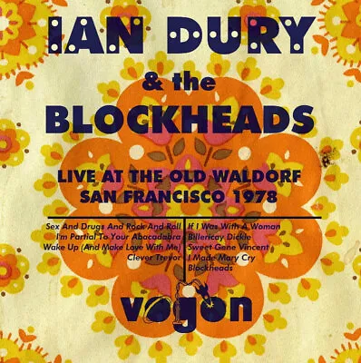 IAN DURY AND THE BLOCKHEADS 'Live At The Old Waldorf' - CD FREE POSTAGE • £6.99