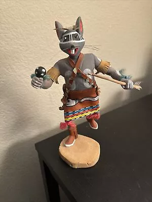 Native American Hopi Warrior Mouse Kachina Doll Signed By Augustine Kamelesteva • $25
