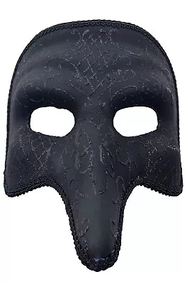 Brand New Venetian Filigree Zanni Mask (Black) • $3.26