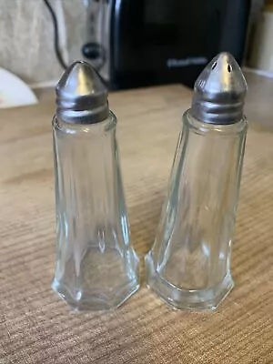 Glass Salt And Pepper Shakers  • £2.50