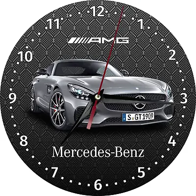 Mercedes-Benz AMG Car MDF Wall Clock With Print Gift For Car Lovers • $27