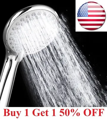 $7.99 • Buy Shower Heads Hose Handheld Spray High Pressure Adjustable Showerhead Top Spray