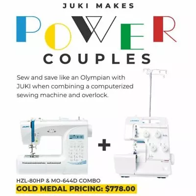 Juki HZL-80HP + MO644D Power Couple Sewing Machine Serger Combo New • $699