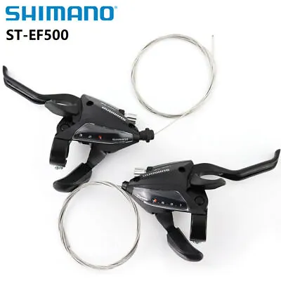 SHIMANO ST-EF500 Shifter Set 3/7/8/3X7/3X8 Speed V-Brake Lever Fit Bike MTB • $10.38