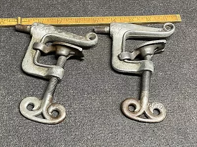 (2) Vintage Wringer Washer Fancy 1” C Clamps Pat Jan 23 1917 USA • $30