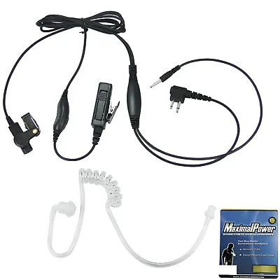 MaximalPower 2/5 Set Of 2-PIN & 3.5mm Plug For Motorola 2-Way-Radio & Smartphone • $109