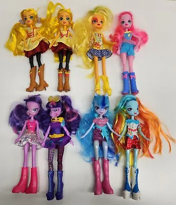 MLP My Little Pony Equestria Girls Dolls Lot Of 8 W/ Clothes Shoes  • $69.95