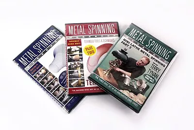 PART 12&3 Metal Spinning DVDs Training Video Spun Metal Lessons Lathe Training • £59.99