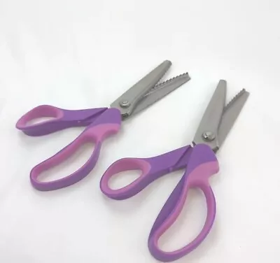 Galadim Pinking Shears 9” Long 4” Blades Zig Zag And Scallop  • $12