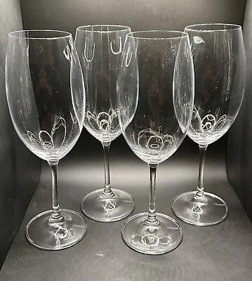 Set Of 4 Mikasa LAURA Fine European Crystal Wine Water Goblets • $50