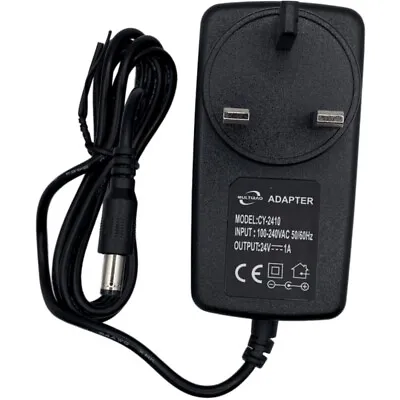 24V 1A AC/DC Power Supply Adapter UK Plug Converter Charger 5.5mm Jack LED CCTV • £6.48