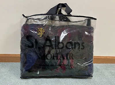 St Albans BAIRD 100% Mohair Throw Rug Blanket 48 X72  Gorgeous! NWT Holyrood • $84.98