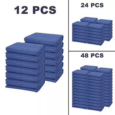 12/24/48 Pack 80  X 72  Moving Blankets Pro Economy Furniture Quilted Pads Mats • $57.58