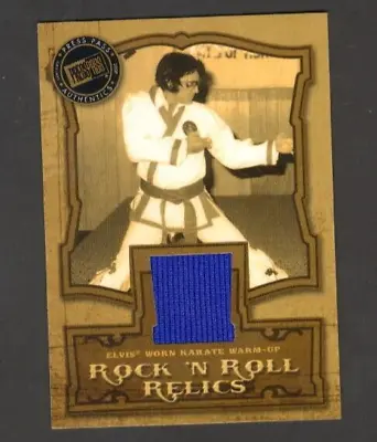 Elvis Presley Worn Karate Warm-up Swatch Card Rr-kw Press Pass Rock N Roll Relic • $34.99