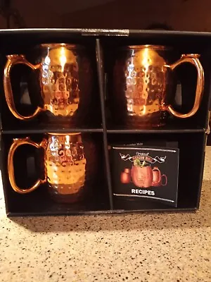 ORIGINAL Copper Moscow Mule Mugs Cups 3-PIECE 20 Oz Pre-owned Great Condition!  • $19.99