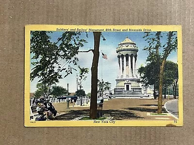 Postcard New York City Civil War Soldiers' & Sailors' Monument Manhattan • $3.99