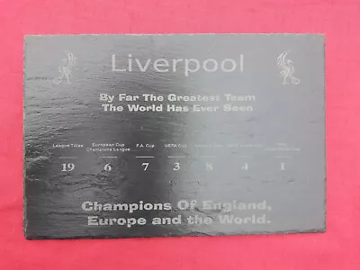 £14.99 • Buy UPDATED Engraved Large Slate Place Mat Liverpool Champions Trophies Gift Present