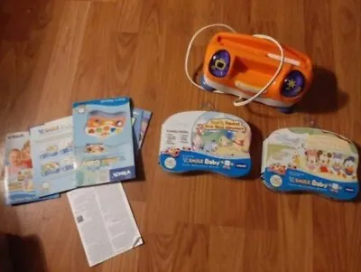 Vtech V Smile Baby Console & 2 New Games + Input Plug For Tv Tested • $22