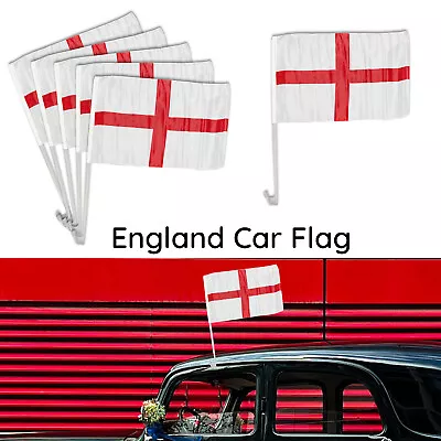 St George's Day Car Window Flags 30x46cm England Flags Royal Events Sports Party • £8.49
