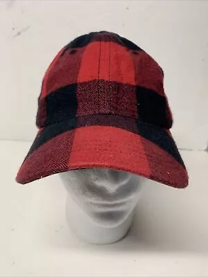 J.CREW Mercantile 100% Cotton Men's Buffalo Plaid Flannel Hat Red Black Check • $39.50