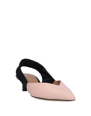 £64.99 • Buy RRP €325 EMPORIO ARMANI Leather Slingback Shoes US8 EU39 UK6 Heel Made In Italy