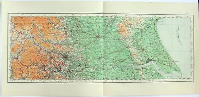 Yorkshire - Bridlington To Kilnses - Large Original 1922 Ordnance Survey Map.  • $22