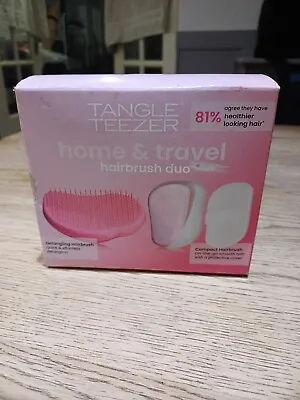 Tangle Teezer Home And Away Detangling Hairbrush Set 2 Pack *New • £4.99