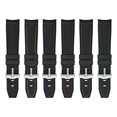 20mm Curved End Watch Strap For Rolex Omega Swatch Co-Branded Models • $16.95