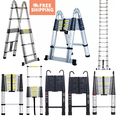 Multi Purpose Aluminum Telescopic Ladder Heavy Duty Folding Extension Step Home • $72.10