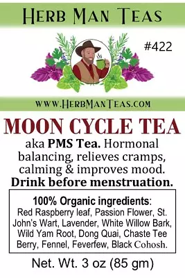 Proven PMS TEA For Monthly Cramps & Mood Swings Hormones - By Master Herbalist • $13.50